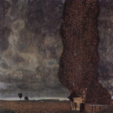 Le grand peuplier II Gustav Klimt Peinture à l'huile